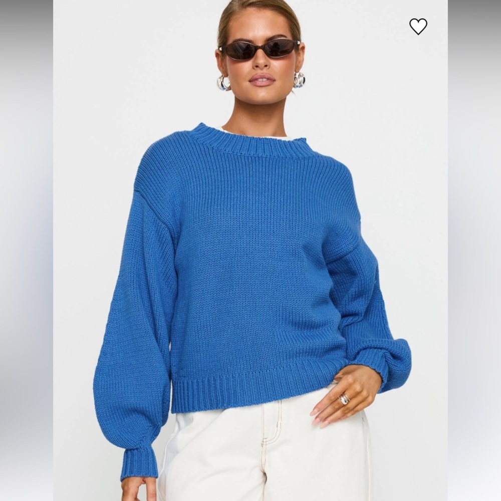 Princess Polly Harmony Ballon Sleeve Knit Sweater